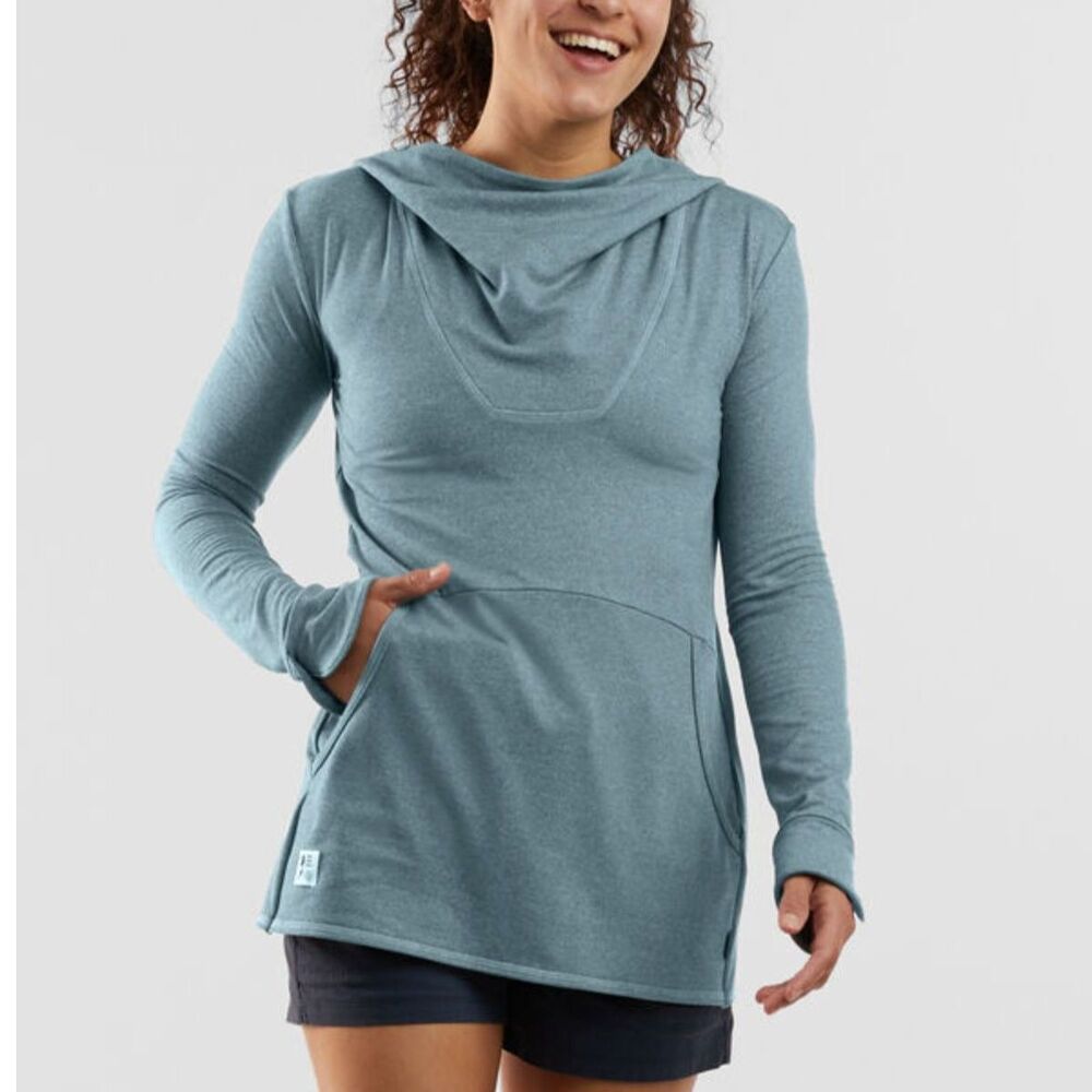 DESO Phipps Next Level Lightweight Hoodie in Blue Green, Medium (C7)